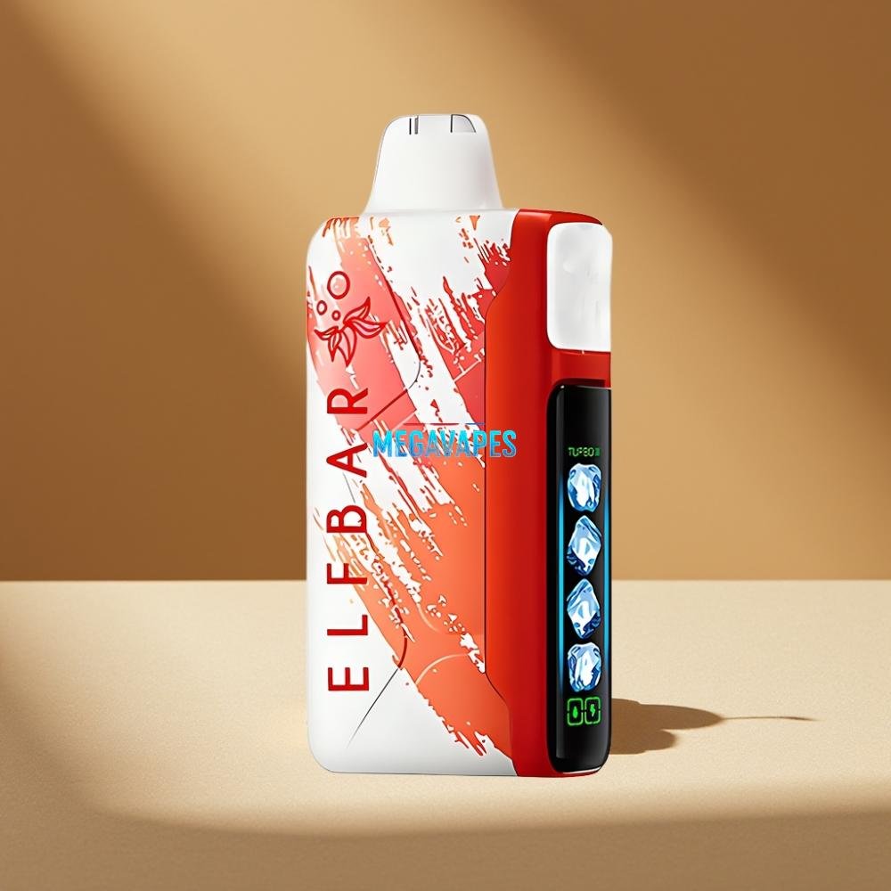 Elf Bar Ice King 40000 Puffs Rechargeable Adjustable Cooling Disposable Vape Cherry Fuse