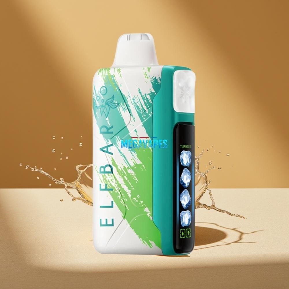 Elf Bar Ice King 40000 Puffs Rechargeable Disposable Vape with Adjustable Cooling & LCD Display – Baja Splash