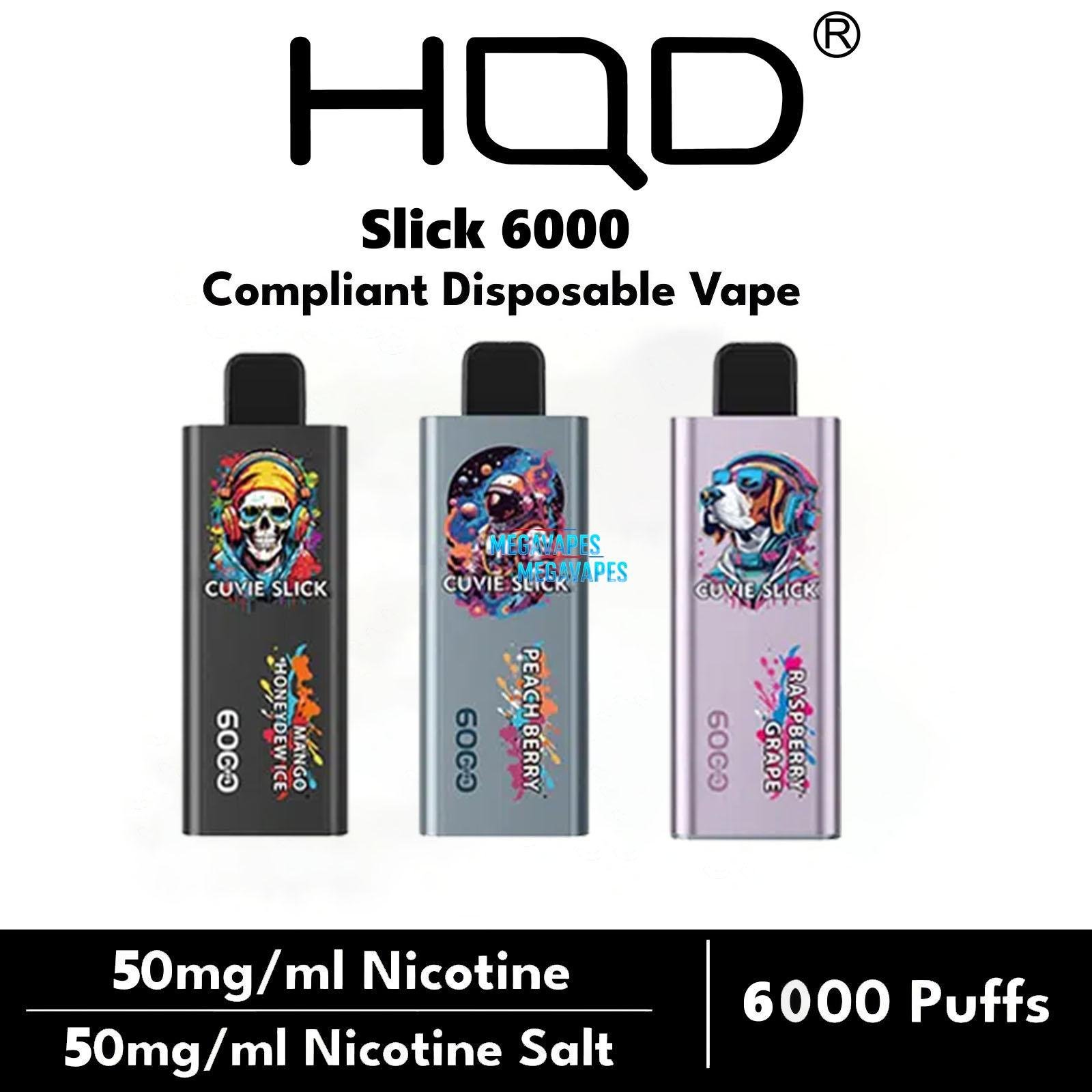 HQD CUVIE SLICK 6000 PUFFS