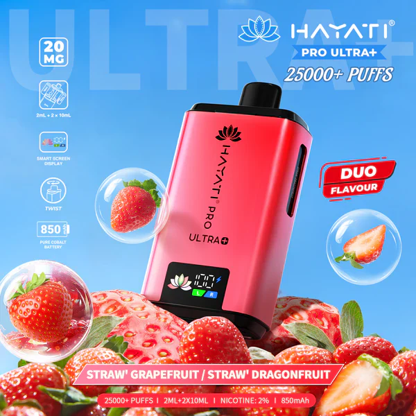 Hayati Pro Ultra Plus 25000, 25k Puffs Prefilled Pod Kit - Image 2