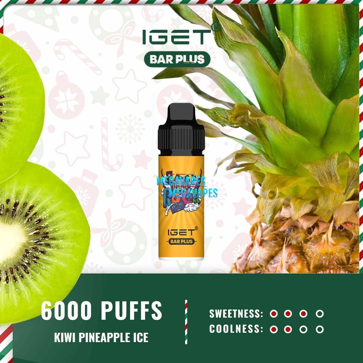 IGET BAR PLUS – KIWI PINEAPPLE ICE - Image 2