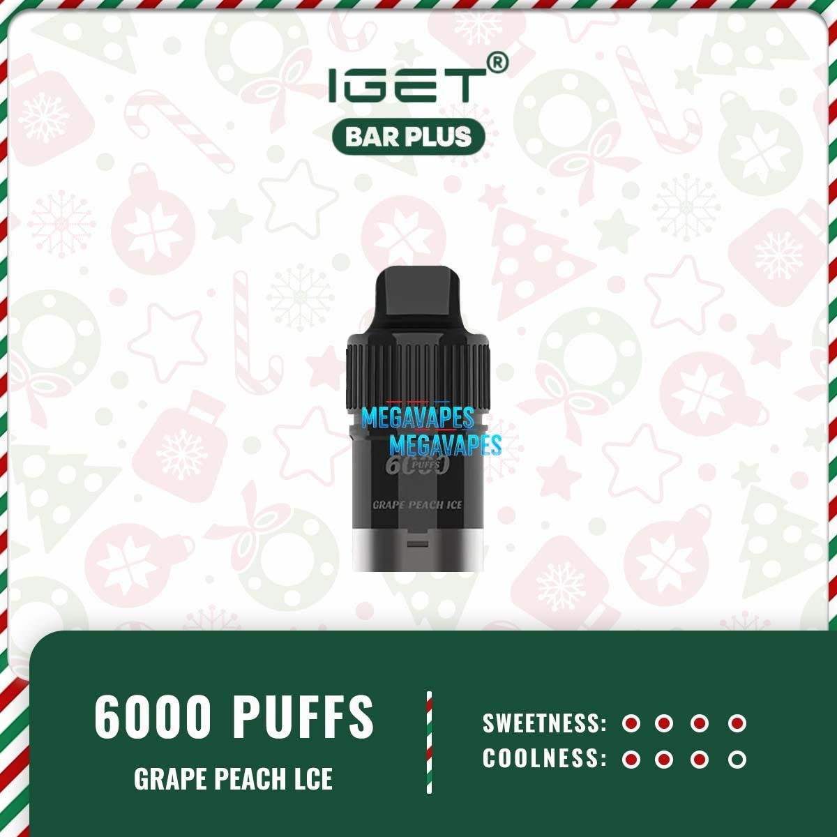 IGET BAR PLUS POD ONLY – GRAPE PEACH ICE