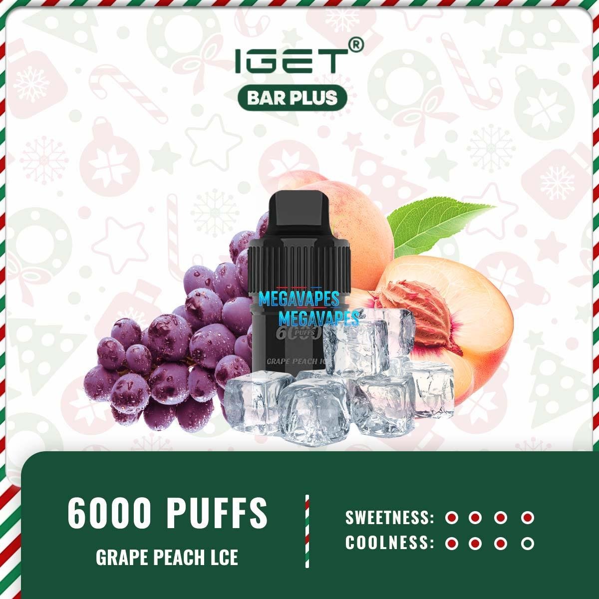 IGET BAR PLUS POD ONLY – GRAPE PEACH ICE - Image 2