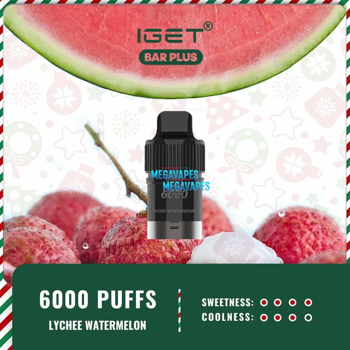 IGET BAR PLUS POD ONLY – LYCHEE WATERMELON - Image 2