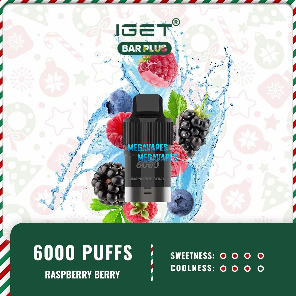 IGET BAR PLUS POD ONLY – RASPBERRY BERRY - Image 2