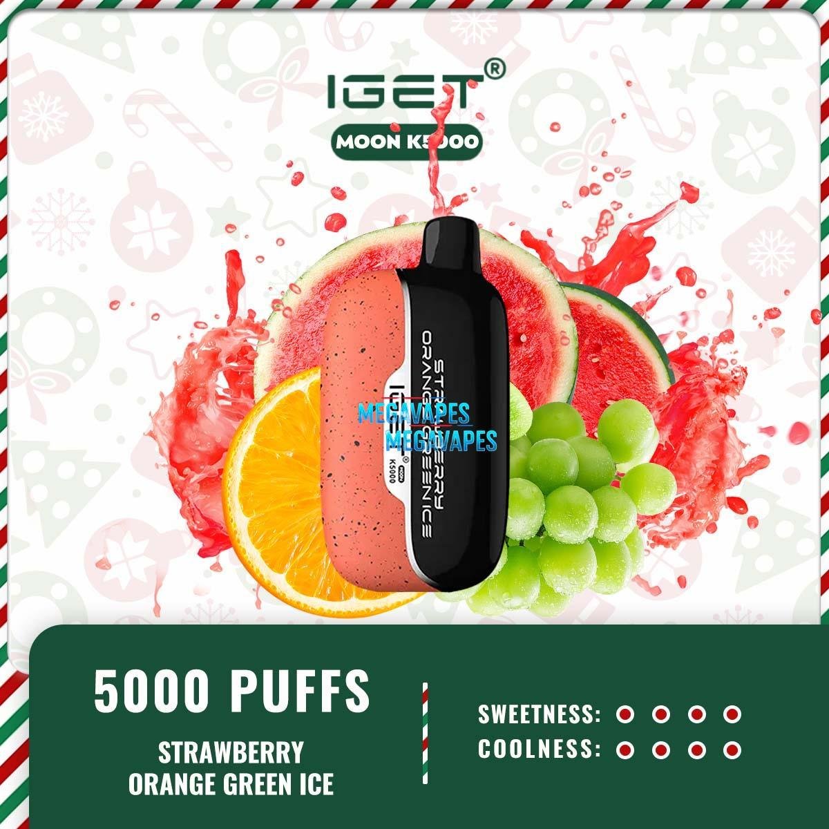 IGET MOON K5000 – STRAWBERRY ORANGE GREEN ICE - Image 2