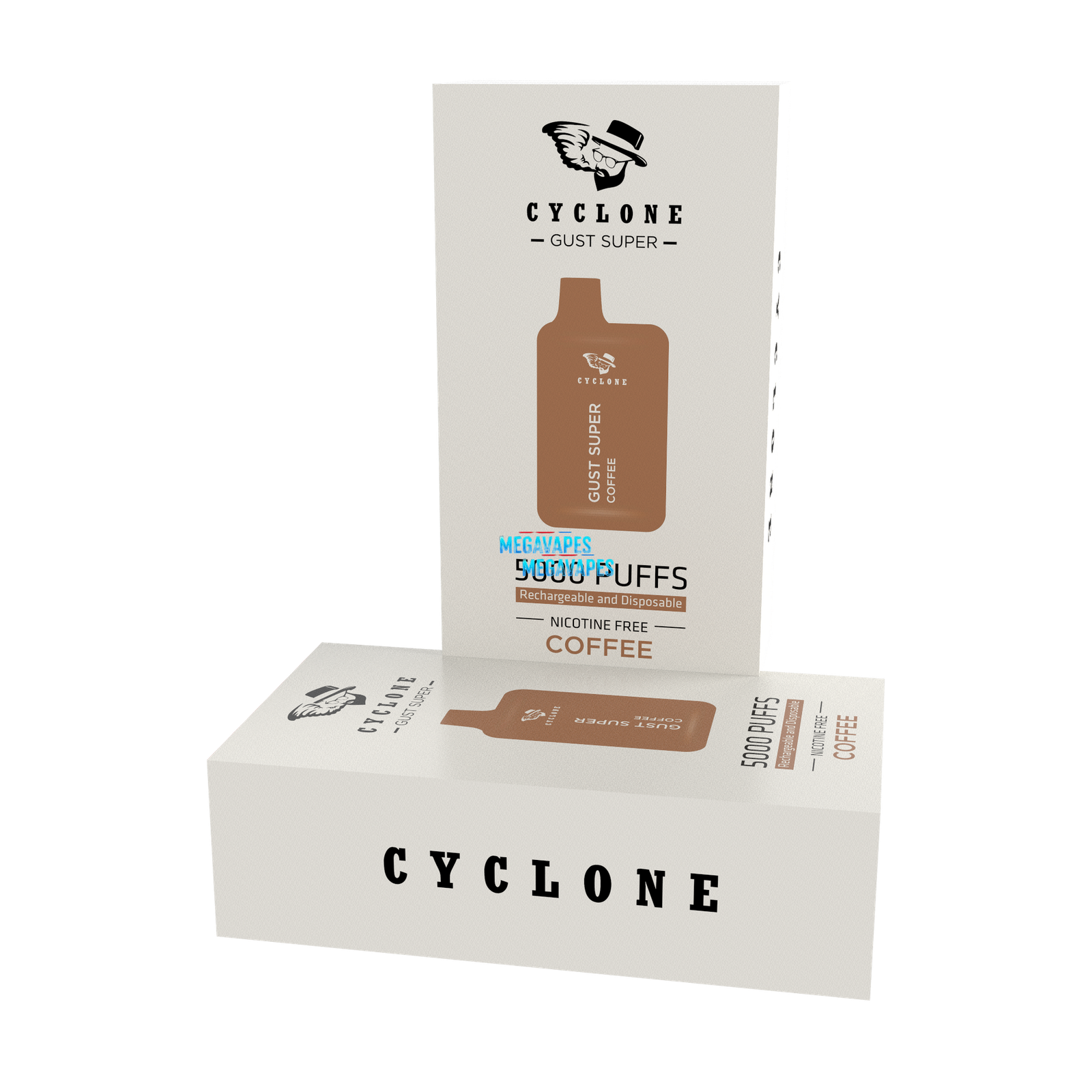 Nicotine Free Gust Super Coffee Rechargeable Disposable