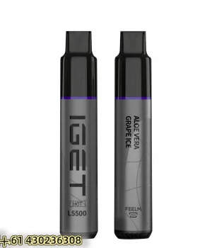 IGET HOT Aloe Vera Grape Ice 5500 Puffs