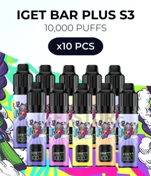 10 PCS – IGET Bar Plus S3 10000 Puffs