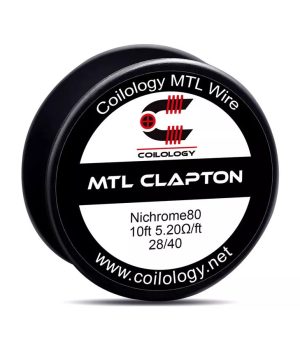 10ft Coilology MTL Clapton NI80 Spool Wire 28/40 5.2ohm/ft