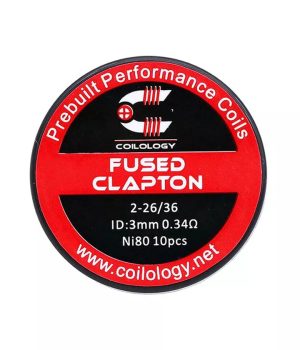 10pcs Coilology Fused Clapton Prebuilt Coil 26ga*2+36ga