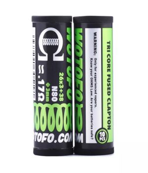 10pcs Wotofo Tri Core Fused Clapton Prebuilt Coils 26G*3+38G
