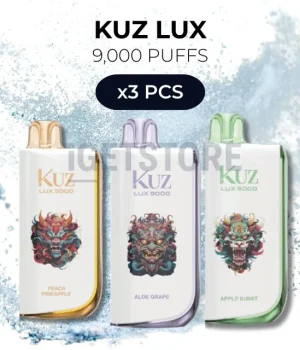 3 PCS – KUZ LUX 9000 Puffs