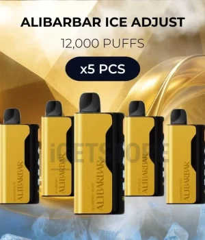 5 PCS – Alibarbar Ice Adjust 12000 Puffs