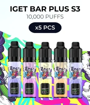 5 PCS – IGET Bar Plus S3 10000 Puffs