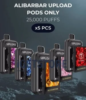 5 PCS – Alibarbar Upload Pods Only 25000 Puffs