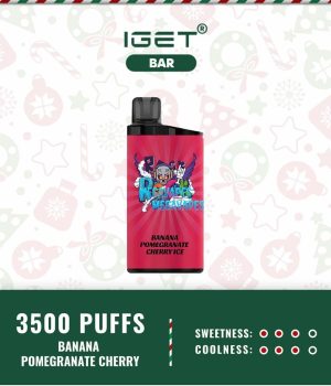 IGET BAR BANANA POMEGRANATE CHERRY ICE – 3500 PUFFS