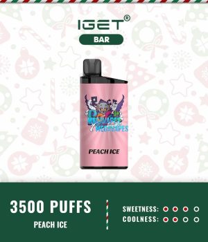 IGET BAR PEACH ICE – 3500 PUFFS