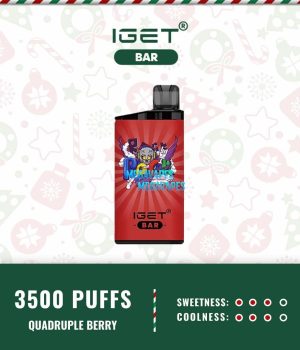IGET BAR QUADRUPLE BERRY – 3500 PUFFS