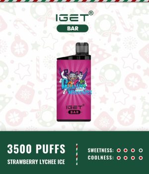 IGET BAR STRAWBERRY LYCHEE ICE – 3500 PUFFS