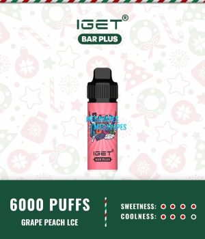 IGET BAR PLUS – GRAPE PEACH ICE