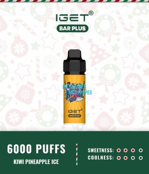 IGET BAR PLUS – KIWI PINEAPPLE ICE