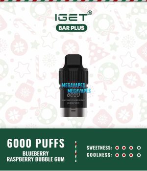 IGET BAR PLUS POD ONLY – BLUEBERRY RASPBERRY BUBBLE GUM