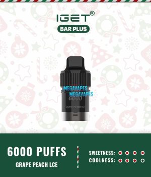 IGET BAR PLUS POD ONLY – GRAPE PEACH ICE