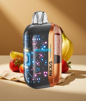 NEXA Ultra 50K Disposable Vape – 20mL, 5% Nicotine, Dual Mesh Coils, Type-C Charging, Strawberry Banana