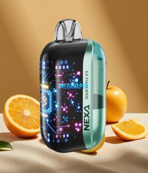 NEXA Ultra 50K Disposable Vape – 20ml, 5% Nicotine, 3D Curved Screen, Sour Apple Ice
