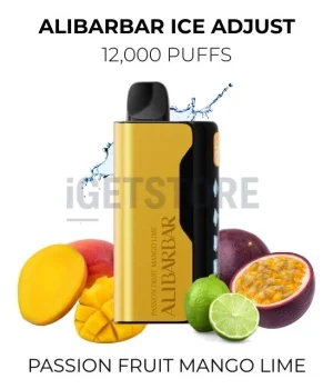 Alibarbar Ice Adjust 12000 Puffs – Passion Fruit Mango Lime