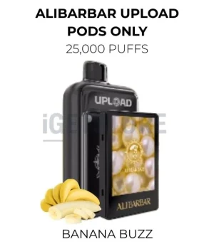 Alibarbar Upload Pods Only 25000 Puffs – Banana Buzz