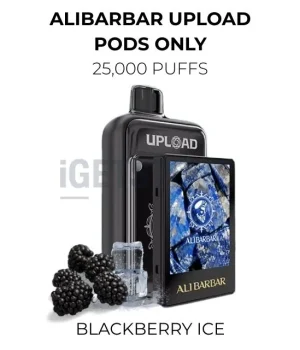 Alibarbar Upload Pods Only 25000 Puffs – Blackberry Ice