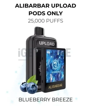 Alibarbar Upload Pods Only 25000 Puffs – Blueberry Breeze