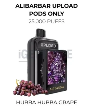 Alibarbar Upload Pods Only 25000 Puffs – Hubba Hubba Grape