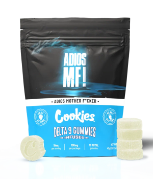 Cookies – Delta 9 Gummy 10mg – Adios MF – 10ct Bag
