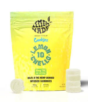 Cookies – Delta 9 Gummy 10mg – Lemonchello – 10ct Bag