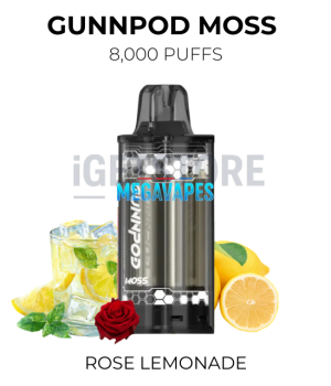 GunnPod Moss 8000 Puffs – Rose Lemonade