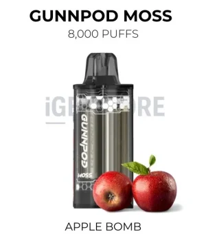 GunnPod Moss 8000 Puffs – Apple Bomb