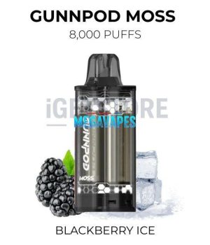 GunnPod Moss 8000 Puffs – Blackberry Ice