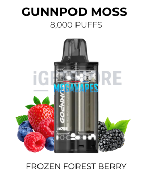 GunnPod Moss 8000 Puffs – Frozen Forest Berry