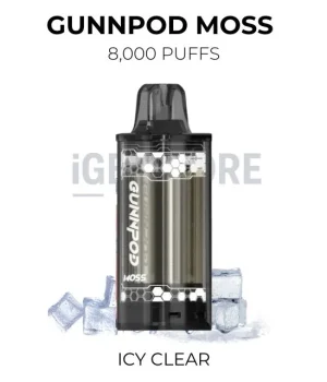 GunnPod Moss 8000 – Icy Clear