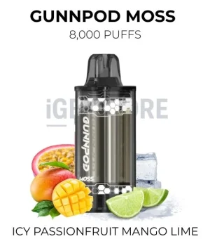 GunnPod Moss 8000 Puffs – Icy Passionfruit Mango Lime