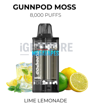 GunnPod Moss 8000 Puffs – Lime Lemonade
