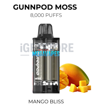 GunnPod Moss 8000 Puffs – Mango Bliss