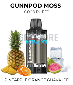 GunnPod Moss 8000 Puffs – Pineapple Orange Guava Ice