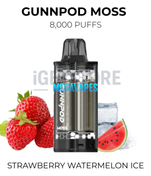 GunnPod Moss 8000 Puffs – Strawberry Watermelon Ice