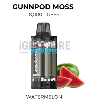 GunnPod Moss 8000 Puffs – Watermelon