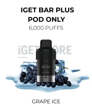 IGET Bar Plus Pods 6000 Puffs – Grape Ice
