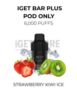 IGET Bar Plus Pods 6000 Puffs – Strawberry Kiwi Ice
